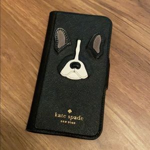 Kate spade iPhone 7 card holder leather case